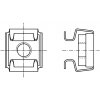 Matice v kleci 9,5x9,5mm pozink