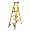 Plastový stupňový stojací žebřík, 48918, Počet st. vč. plošiny: 6