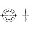 DIN 6798I podložka vějířová vnitřní ozubení tvar I černá