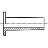 DIN 7338C Nýt s plochou hlavou dutý, forma C měď CU