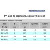 PP lano spiroidní 20pr. barevné 12mm, 55m