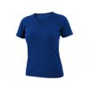Tričko CXS ELLA, dámské, výstřih do V, krátký rukáv, středně modrá