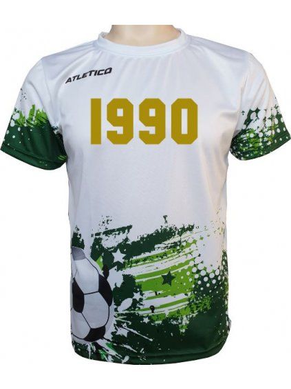 triko fotbal 1990 bily 01