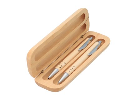 Geschenk-Schreibset in Holzbox