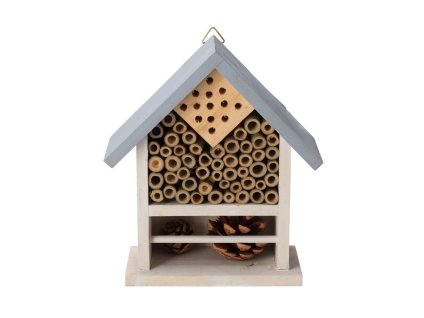 Insektenhaus mit grauem Dach