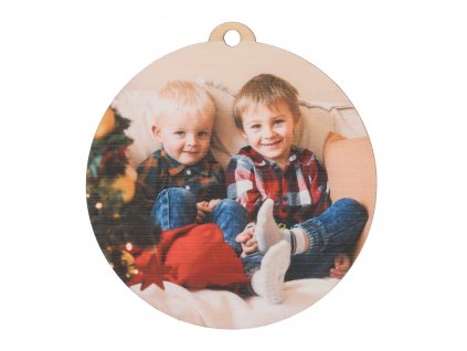 Holzkugel mit eigenem Foto