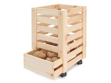 Holzkiste für Kartoffeln 31 x 37 x 50 cm