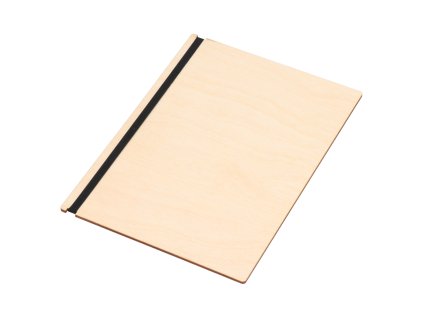 Holzplatte für Speisekarte A4 – Birke