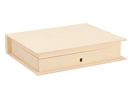 Holzbox Buch für Schlüssel