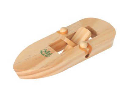 Holzboot mit Gummiantrieb