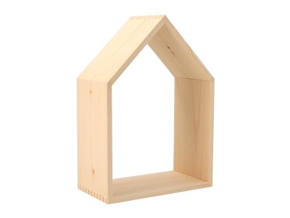 Holzregal Häuschen offen – groß