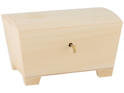 Holztruhe VI mit Schloss