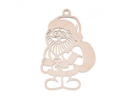 5217 1 drevena vanocni ozdoba santa