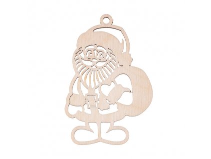 Weihnachtsschmuck aus Holz – Weihnachtsmann