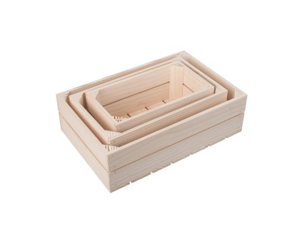 Kleine Holzkisten – 3er-Set