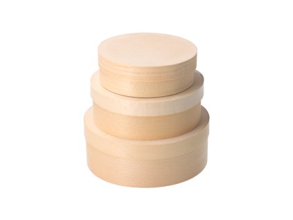 Holzboxen aus Furnierholz 3 Stück