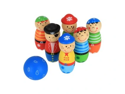 6675 4 drevene kuzelky pirati