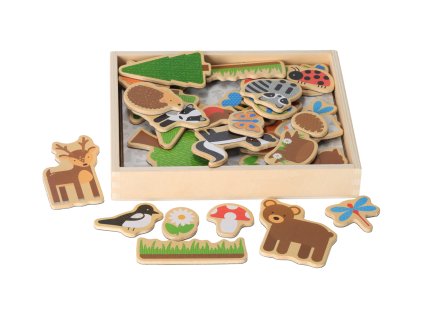 Holzmagnete Waldtiere
