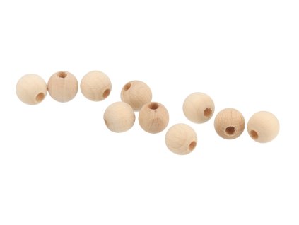 Holzperlen zum Auffädeln 1 cm – 10 Stück