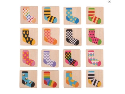 Socken-Memory-Spiel aus Holz