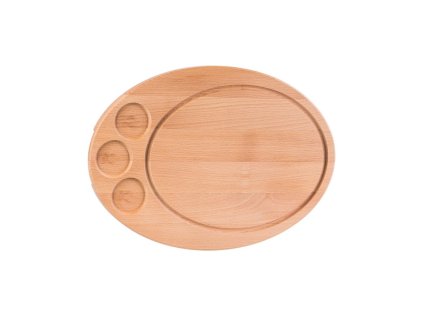 Servierbrett aus Holz für Steaks