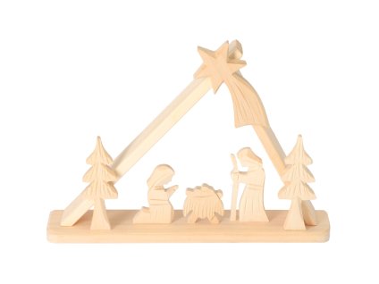 Krippe aus Holz II klein