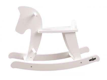 Holzschaukelpferd weiß