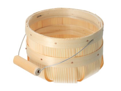 Holzblumentopf aus Furnier, rund