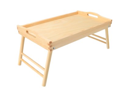 Tablett fürs Bett aus Holz 50 x 30 cm