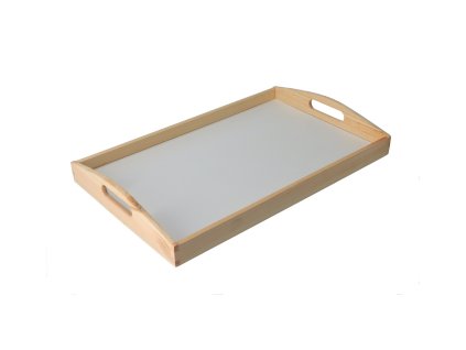 Serviertablett aus Holz 47 x 30 x 6 cm