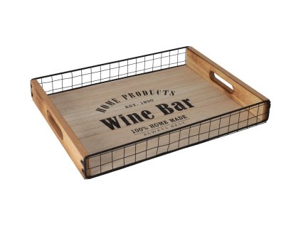 Serviertablett aus Holz Wine Bar – groß