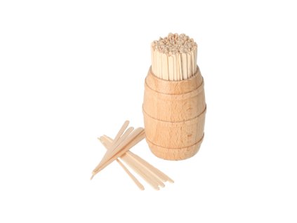 Holzfässchen mit Zahnstochern