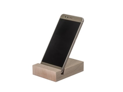 Handy-Ständer aus Holz flach