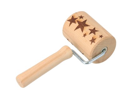 Geprägter Einhand-Teigrolle Sternchen