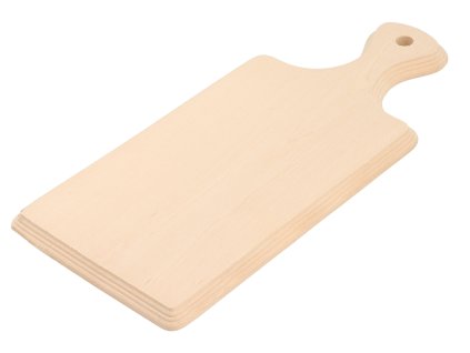 Gefrästes Schneidebrett mit Griff groß