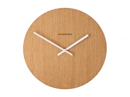 dubove hodiny 34 cm bile rucicky