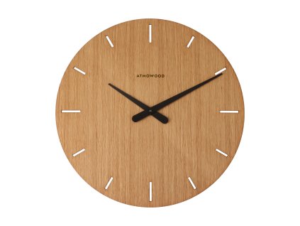atmowood dubove indexove hodiny 50 cm cerne rucicky v1