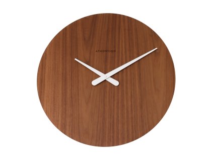 atmowood orechove hodiny 50 cm bile rucicky