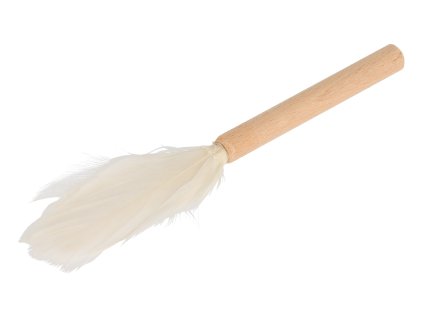 Backpinsel mit Federn