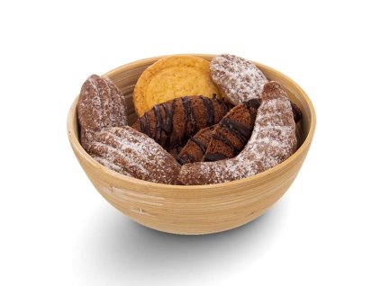 Schale aus gedrechseltem Bambus – 14 cm