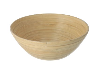 Schale aus gedrechseltem Bambus – 25 cm