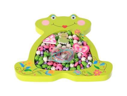 Perlen zum Auffädeln – Frosch