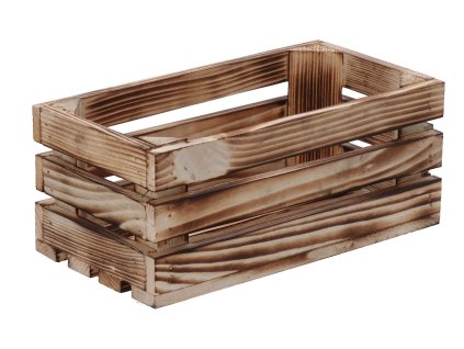 Holzkiste geflammt 28 x 15 x 12 cm II