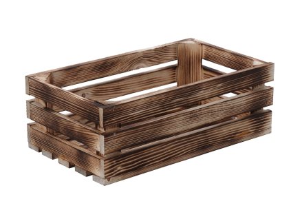 Holzkiste geflammt 34 x 20 x 12 cm II