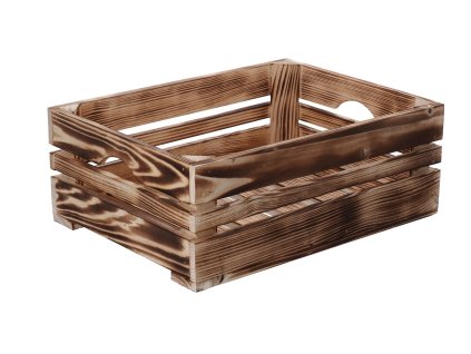 Holzkiste geflammt 40 x 30 x 15 cm