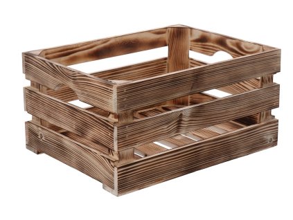 Holzkiste geflammt 40 x 30 x 20 cm