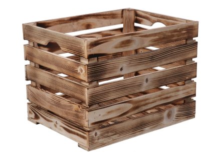 Holzkiste geflammt 40 x 30 x 30cm