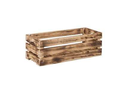 Holzkiste geflammt 60 x 22 x 20 cm