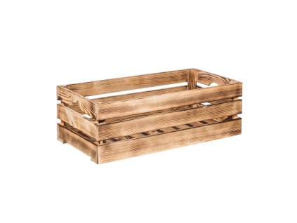 Holzkiste geflammt 60 x 30 x 20 cm