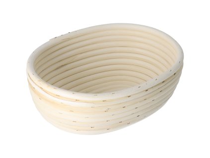 Ovaler Rattan-Brotkorb 24 x 18,5 x 9 cm
